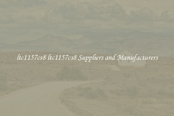 ltc1157cs8 ltc1157cs8 Suppliers and Manufacturers