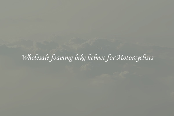 Wholesale foaming bike helmet for Motorcyclists