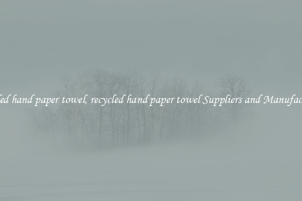 recycled hand paper towel, recycled hand paper towel Suppliers and Manufacturers