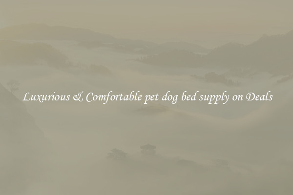 Luxurious & Comfortable pet dog bed supply on Deals