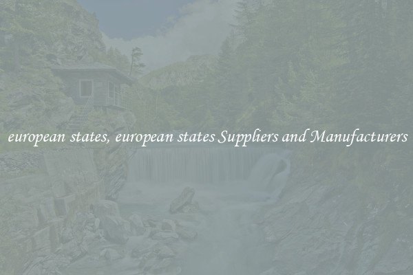 european states, european states Suppliers and Manufacturers
