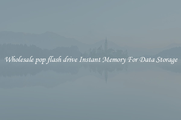Wholesale pop flash drive Instant Memory For Data Storage
