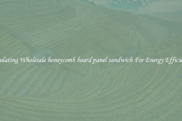 Insulating Wholesale honeycomb board panel sandwich For Energy Efficiency