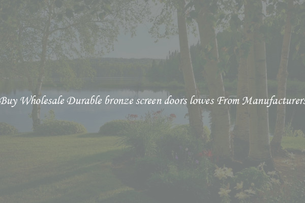 Buy Wholesale Durable bronze screen doors lowes From Manufacturers