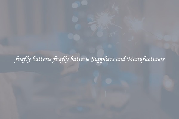firefly batterie firefly batterie Suppliers and Manufacturers