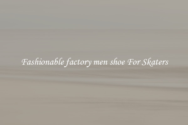 Fashionable factory men shoe For Skaters