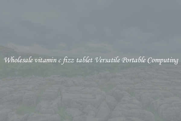 Wholesale vitamin c fizz tablet Versatile Portable Computing