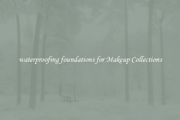 waterproofing foundations for Makeup Collections